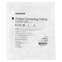 Suction Connector Tubing McKesson 6 Foot Length 3/16 Inch ID Sterile Female / Male Connector 16-66301 Case/50 16-66301 MCK BRAND 649122_CS