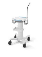 Electrocardiograph Roll Stand 28 W x 15 H x 38 D Inches White 105341 Each/1 105341 WELCH ALLYN 849757_EA