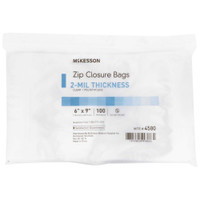 Zip Closure Bag McKesson 6 X 9 Inch Polyethylene Clear 4580 Box/1000 4580 MCK BRAND 911643_BX