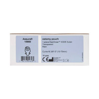 Colostomy Pouch Assura EasiClose WIDE Outlet One-Piece System 11-1/4 Inch Length 3/8 to 2-3/4 Inch Stoma Drainable Trim To Fit 15860 Box/10 15860 COLOPLAST INCORPORATED 505999_BX