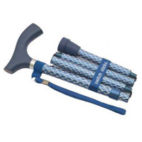 Folding Cane Switch Sticks Aluminum 32 to 37 Inch Engraved Azure Blue 502-2000-5200 Each/1 502-2000-5200 DMS HOLDINGS, INC. 1050005_EA