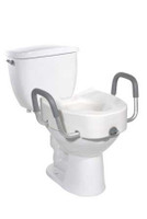 Raised Toilet Seat 4.5 Inch White 300 lbs. 12013 Each/1 12013 DRIVE MEDICAL DESIGN & MFG 648139_EA