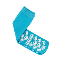 Slipper Socks McKesson Paw Prints One Size Fits Most Teal Above the Ankle 40-1069 Pair/1 40-1069 MCK BRAND 475019_PR