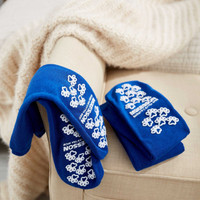 Slipper Socks McKesson Terries Bariatric Extra Wide Royal Blue Above the Ankle 40-1099 Case/48 40-1099 MCK BRAND 480453_CS
