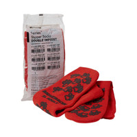 Slipper Socks McKesson Terries Adult X-Large Red Above the Ankle 40-3811-001 Case/48 40-3811-001 MCK BRAND 553042_CS