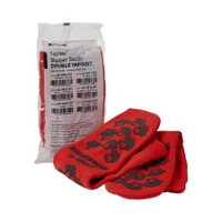 Slipper Socks McKesson Terries Adult X-Large Red Above the Ankle 40-3811-001 Case/48 40-3811-001 MCK BRAND 553042_CS