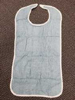 Bib Hook and Loop Closure Reusable Terry Cloth V91-1830BL Each/1 V91-1830BL LEW JAN TEXTILE 1057871_EA