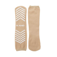 Slipper Socks McKesson Adult X-Large Tan Above the Ankle 16-SCE2 Pair/2 MCK BRAND 1038460_PR