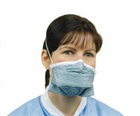 Particulate Respirator Mask Critical Cover PFL N95 Pleated Elastic Strap One Size Fits Most Teal Stripe 695 Box/35 695 ALPHA PRO-TECH INC 319838_BX