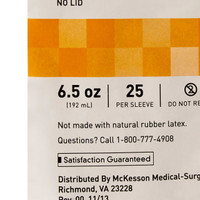 Specimen Container McKesson Polypropylene Without Closure 192 mL 6.5 oz. NonSterile 560 Box/25 560 MCK BRAND 911825_BX