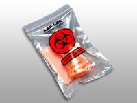 Specimen Transport Bag with Document Pouch LAB-LOC 6 X 9 Inch Low Density Polyethylene Biohazard Symbol / Storage Instructions Zip Closure NonSterile LAB20609 Pack/100 LAB20609 ELKAY PLASTICS CO, INC 1053604_PK