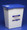 Pharmaceutical Waste Container PharmaSafety Nestable 17.75H X 11W X 15.5D Inch 8 Gallon White Base / Blue Lid Vertical Entry Hinged Lid 8850 Each/1 8850 KENDALL HEALTHCARE PROD INC. 419175_EA