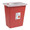Multi-purpose Sharps Container SharpSafety 1-Piece 17.5H X 15.5W X 11D Inch 8 Gallon Red Base Hinged Lid 8980 Case/10 8980 KENDALL HEALTHCARE PROD INC. 150719_CS