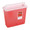 Multi-purpose Sharps Container In-Room 1-Piece 16.25H X 13.75W X 6D Inch 3 Gallon Translucent Red Base Horizontal Entry Lid 85221R Case/10 85221R KENDALL HEALTHCARE PROD INC. 206348_CS