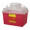 Sharps Container BD™ Red Base 11-1/2 H x 12-4/5 W x 8-4/5 D Inch Vertical Entry 3.5 Gallon 305480 Case of 20 305480 BD™ 179631_CS
