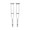 Underarm Crutch McKesson Aluminum Adult 350 lbs. 146-10400-8 Pair/1 MCK BRAND 1065294_PR