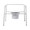 Commode Chair McKesson Fixed Arms Steel Frame Back Bar 13-3/4 Inch Seat Width 650 lbs. Weight Capacity 146-11117N-1 Pack of 1 McKesson 1065225_EA