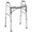 Folding Walker Adjustable Height McKesson Aluminum Frame 350 lbs. Weight Capacity 32 to 39 Inch Height 146-10200-4 Case of 1 McKesson 1088076_CS
