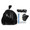 X-Liner Trash Bag XX Heavy Duty 40 - 45 gal. Black Reprocessed Resin 2.00 Mil. 40 X 46 Inch Twist Tie Flat Pack X8046QK Case/100 SAALFELD REDISTRIBUTION 285719_CS