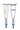 Underarm Crutches McKesson Aluminum Frame Child 175 lbs. Weight Capacity Push Button Adjustment 146-10427 Case/10 17400 MCK BRAND 1093022_CS