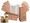 Grocery Bag General Brown Kraft Paper #4 BAGGK4500 Pack of 500 BAGGK4500 General 721111_PK
