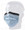 Surgical Mask with Eye Shield FluidGard® 160 Anti-fog Foam Pleated Tie Closure One Size Blue Diamond NonSterile ASTM Level 3 Adult 15331 Box of 25 15331 FluidGard® 160 1079087_BX