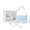 Surgical Mask FluidGard® 160 Anti-fog Foam Pleated Tie Closure One Size Blue NonSterile ASTM Level 3 Adult 14320 Case of 300 14320 FluidGard® 160 1175042_CS