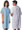 Patient Exam Gown One Size Fits Most Blue / White Print Adult V61-0100PT DZ/12 V61-0100PT LEW JAN TEXTILE 1057875_DZ