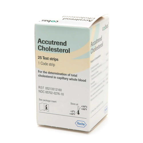 Test Strip Kit Accutrend Cholesterol CHO For Accutrend GC System 25 Test Strips 1 Code Strip 05213312160 Box/25 - 31212409 5213312160 ROCHE DIAGNOSTICS CORP. 691989_BX Test Strip Kit Accutrend Cholesterol CHO For Accutrend GC System 25 Test Strips 1 Code Strip 05213312160 Box/25 - 31212409 5213312160 ROCHE DIAGNOSTICS CORP. 691989_BX