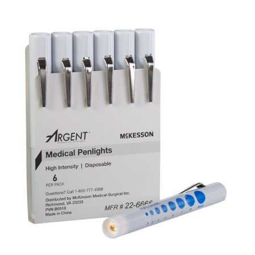 Penlight Medi-Pak White Light 4-1/2 Inch Disposable 22-6666 Pack/6 22-6666 MCK BRAND 193987_PK