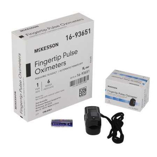Finger Pulse Oximeter McKesson Battery Operated Without Alarm 16-93651 Case/6 16-93651 MCK BRAND 699689_CS