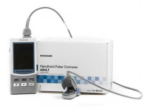 Handheld Pulse Oximeter McKesson Adult / Pediatric 16-834V2 Each/1 16-834V2 McKesson 1027179_EA