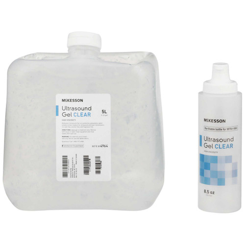 Ultrasound Gel McKesson Ultrasound and Laser Transmission 5 Liter Cubitainer 4964 Each/1 4964 MCK BRAND 875484_EA
