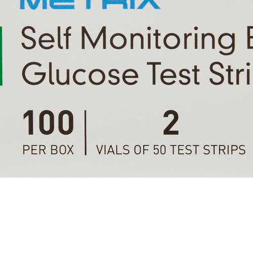 Blood Glucose Test Strips McKesson TRUE METRIX 100 Test Strips per Box 06-R3051-41 Case/1200 06-R3051-41 MCK BRAND 960299_CS
