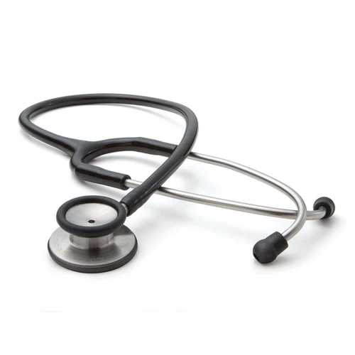 Classic Stethoscope Adscope 603 Black 1-Tube 22 Inch Tube Double Sided Chestpiece 603BK Each/1 603BK AMERICAN DIAGNOSTIC CORP 363826_EA