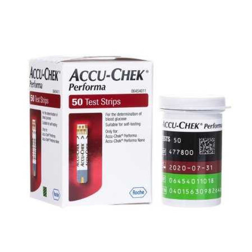 Blood Glucose Test Strips Accu-Chek Performa 50 Test Strips per Box 07299702001 Box/50 7299702001 ROCHE DIAGNOSTICS CORP. 946331_BX