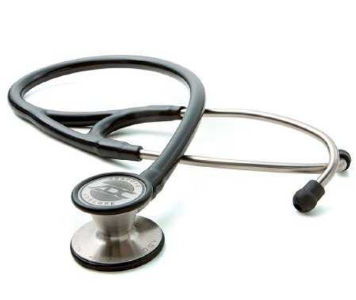 Cardiology Stethoscope Adscope 601 Black 1-Tube 19 Inch Tube Double Sided Chestpiece 601BK Each/1 601BK AMERICAN DIAGNOSTIC CORP 406198_EA