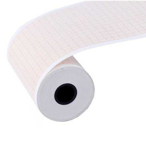 Diagnostic Recording Paper Edan® Thermal Paper 215 mm x 280 mm Z-Fold Red Grid SE-12P Box of 10 SE-12P Edan® 1018309_BX