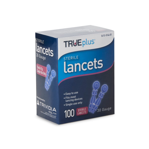 Lancet for Lancing Device Sunmark 30 G, Non-Safety Twist Off Cap Multiple Sites , Box of 100