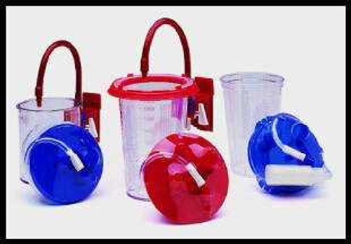 Suction Canister Kit Medi-Vac Guardian 1200 mL Shut-Off Valve / Locking Lid 65651-395 Case/30 65651-395 CARDINAL HEALTH 243809_CS