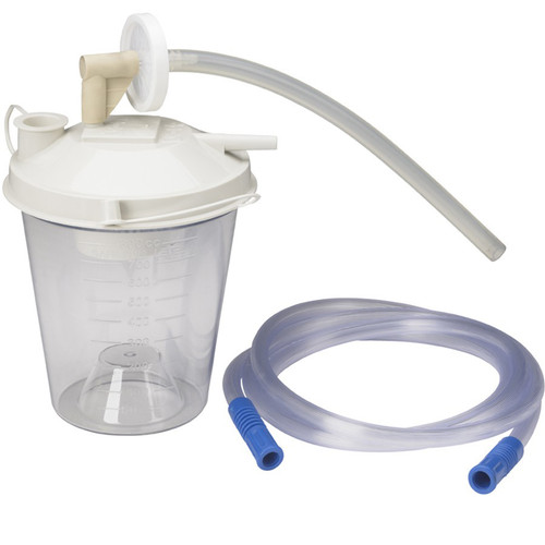 Drive Medical Suction Canister with Sealing Lid, 800 mL, NonSterile, Pack of 1