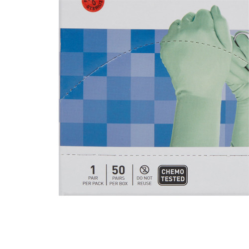 McKesson Perry Performance Plus Surgical Glove Size 8.5 Sterile Polyisoprene Standard Cuff Length Smooth Green Chemo Tested, 20-2085N, Case of 200