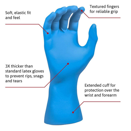 Exam Glove SafeGrip NonSterile Blue Powder Free Latex Ambidextrous Textured Fingertips Not Chemo Approved X-Large SG-375-XL Case/500 SG-375-XL MICROFLEX MEDICAL 306874_CS Exam Glove SafeGrip NonSterile Blue Powder Free Latex Ambidextrous Textured Fingertips Not Chemo Approved X-Large SG-375-XL Case/500 SG-375-XL MICROFLEX MEDICAL 306874_CS