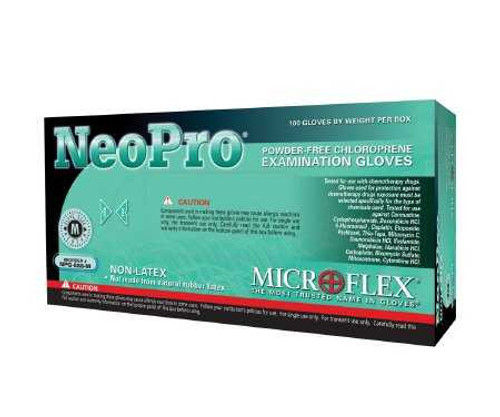 Exam Glove NeoPro NonSterile Green Powder Free Neoprene Ambidextrous Textured Fingertips Chemo Tested Small NPG-888-S Case/1000 NPG-888-S MICROFLEX MEDICAL 466030_CS