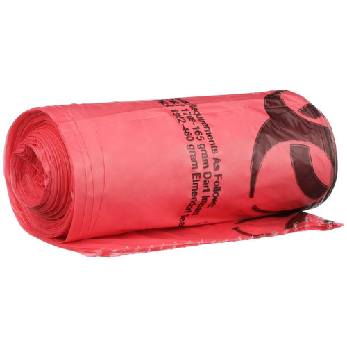 Infectious Waste Bag McKesson 30 to 33 gal. Red Bag 31 x 41 Inch 03-4541 Case of 250 14979 McKesson 185447_CS