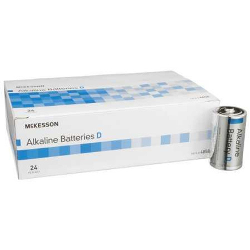 McKesson Alkaline Battery D Cell 1.5V Disposable 24 Pack 4858 Case/144 4858 MCK BRAND 854615_CS