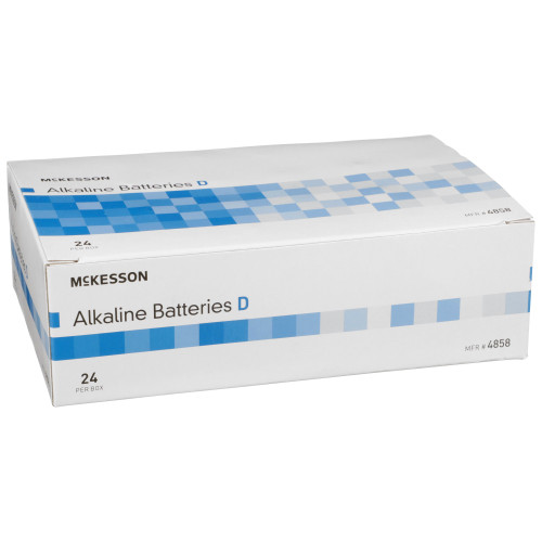McKesson Alkaline Battery D Cell 1.5V Disposable 24 Pack, 4858, Case of 144