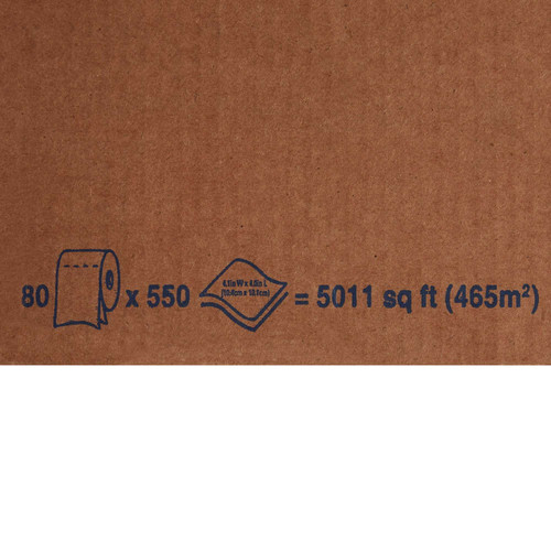 Scott Toilet Tissue White 2-Ply Standard Size Cored Roll 550 Sheets 4 X 4.1 Inch 04460 Case/80 - 60444100 4460 KIMBERLY CLARK PROFESSIONAL & 509038_CS