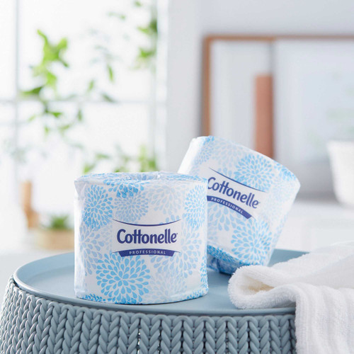 Kleenex Cottonelle Premium Toilet Tissue White 2-Ply Standard Size Cored Roll 451 Sheets 4 X 4.09 Inch 17713 Case/60 17713 KIMBERLY CLARK PROFESSIONAL & 506914_CS
