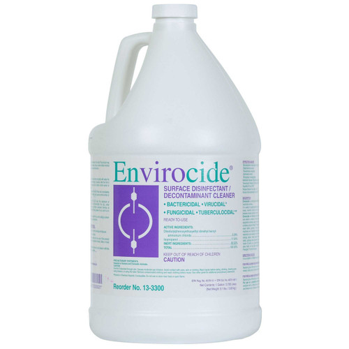 Surface Disinfectant Cleaner Envirocide Liquid 1 gal. Container Manual Pour 13-3300 Each/1 13-3300 METREX 381083_EA
